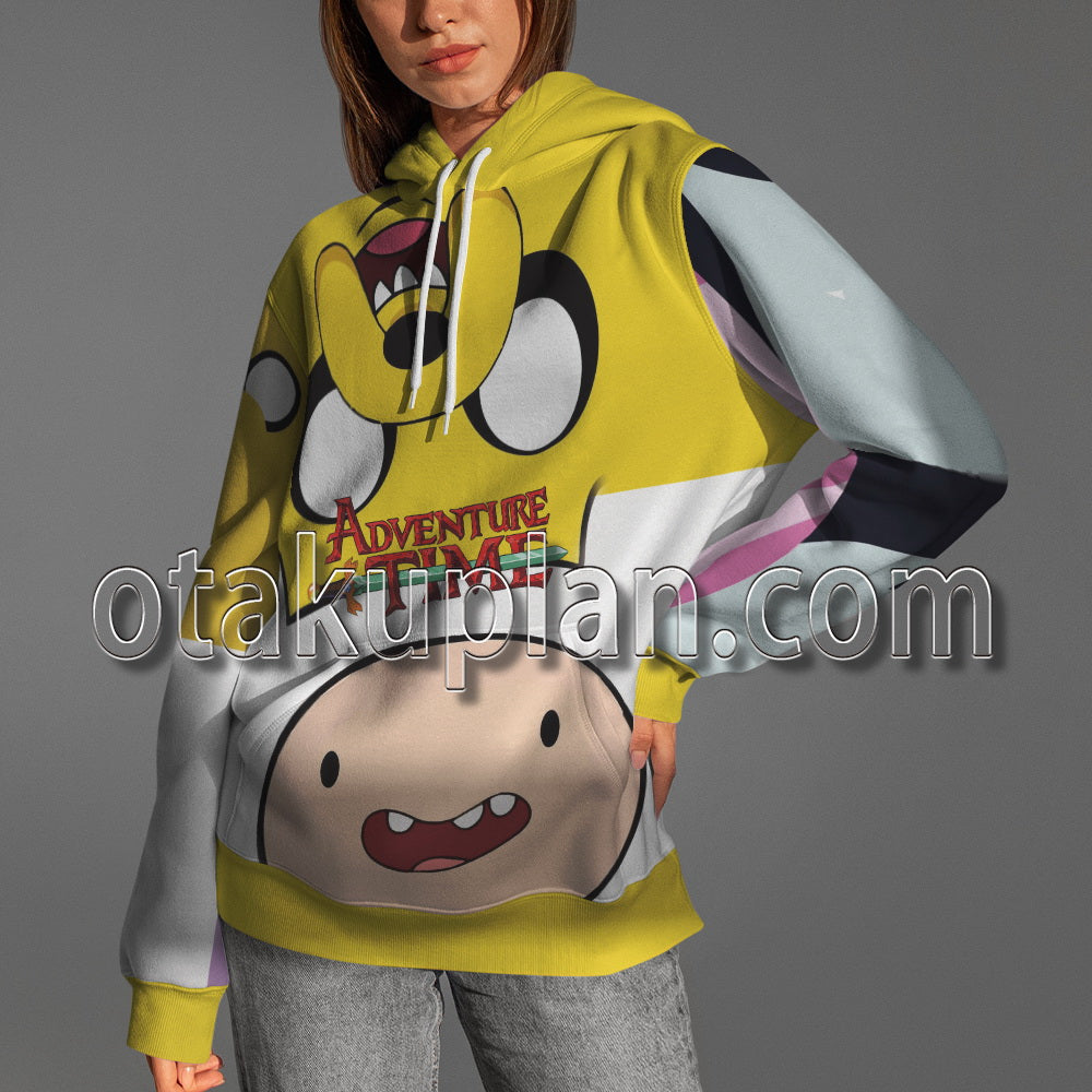 Adventure Time Character Face Hoodie