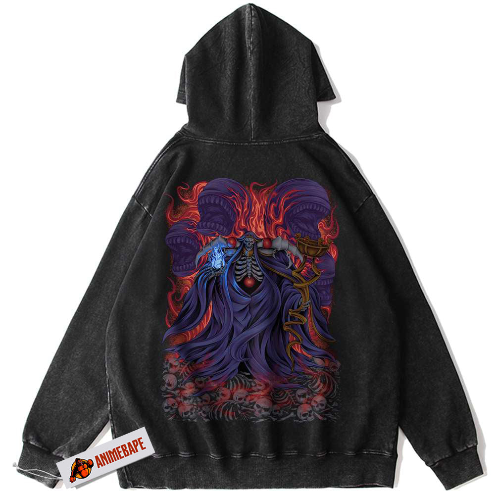Ainz Ooal Gown Overlord Hoodie, Vintage Anime Hoodie for Fans