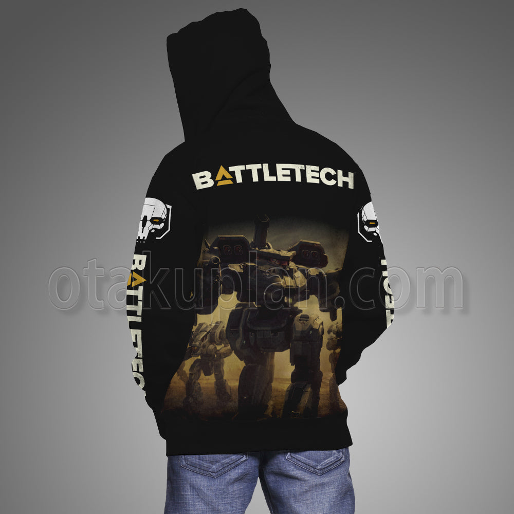 Battletech Yellow Silhouette Hoodie