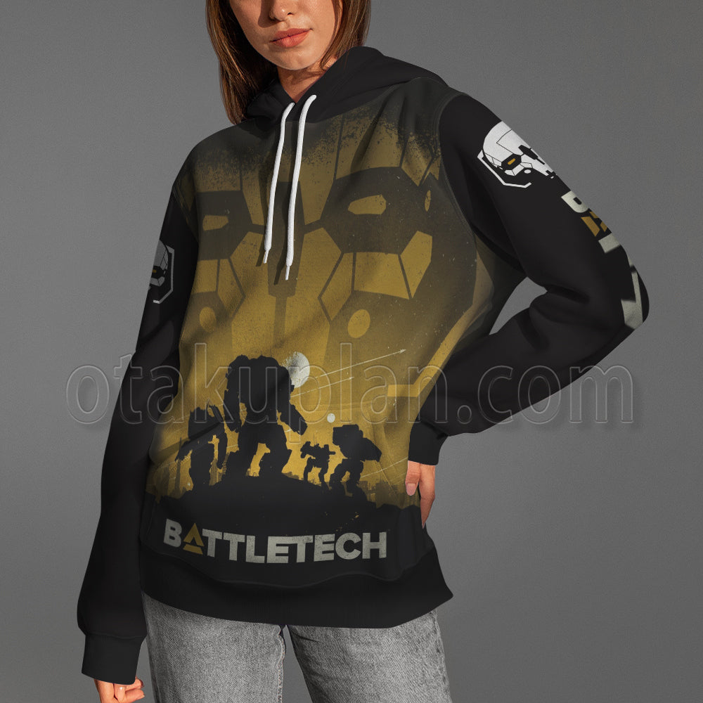 Battletech Yellow Silhouette Hoodie