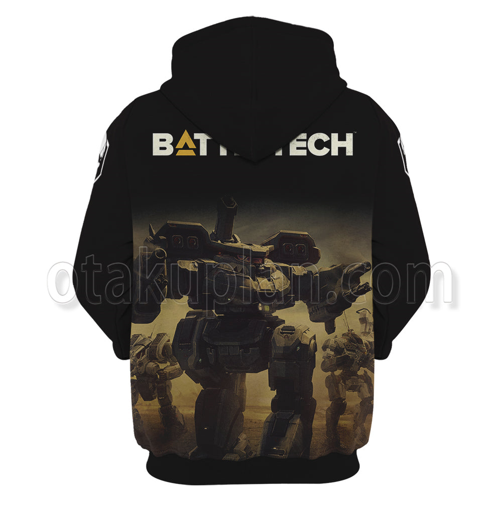 Battletech Yellow Silhouette Hoodie