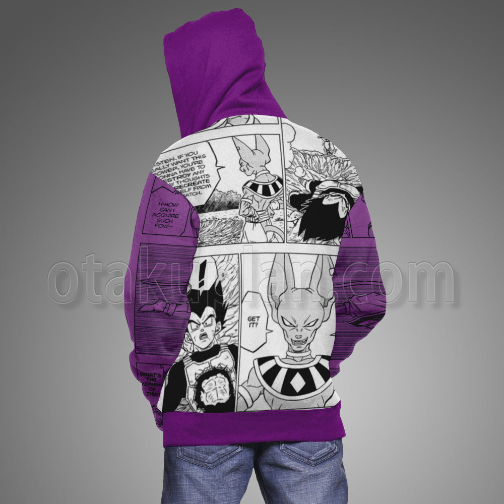 Beerus Dragon Ball Purple Hoodie