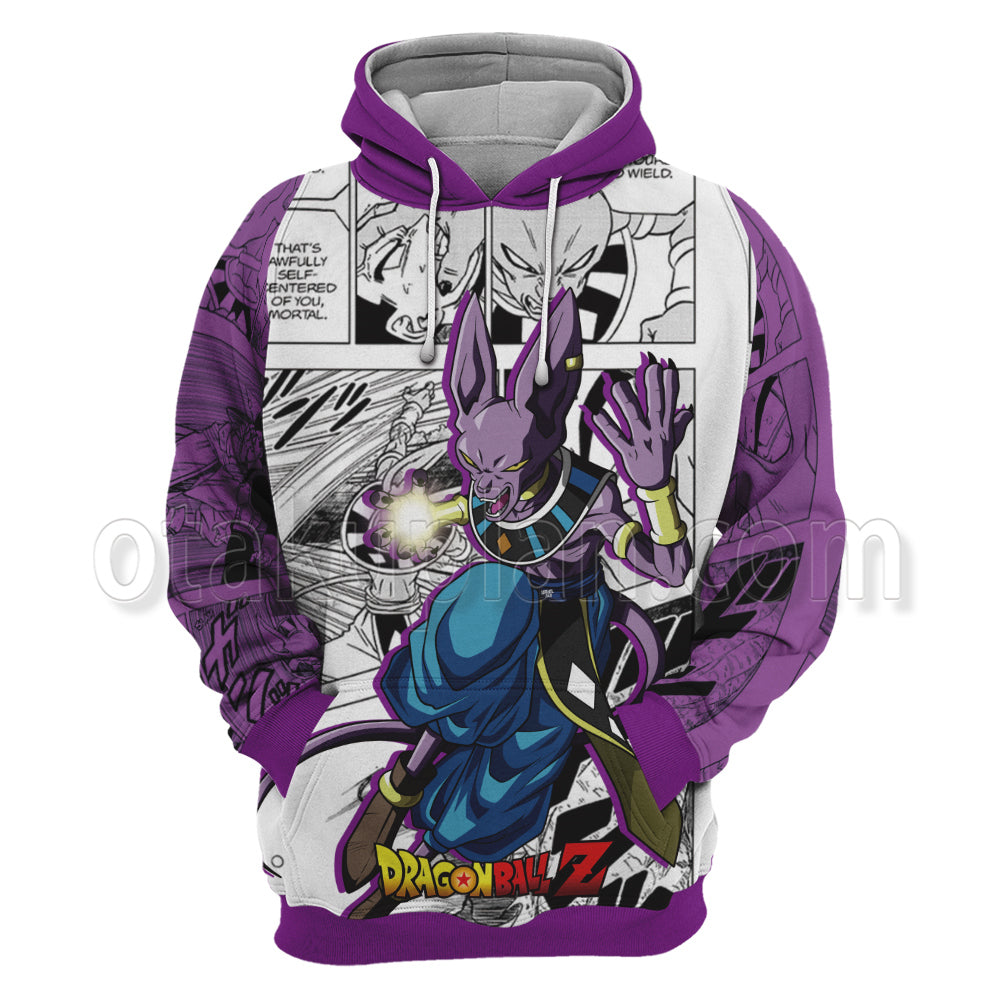 Beerus Dragon Ball Purple Hoodie