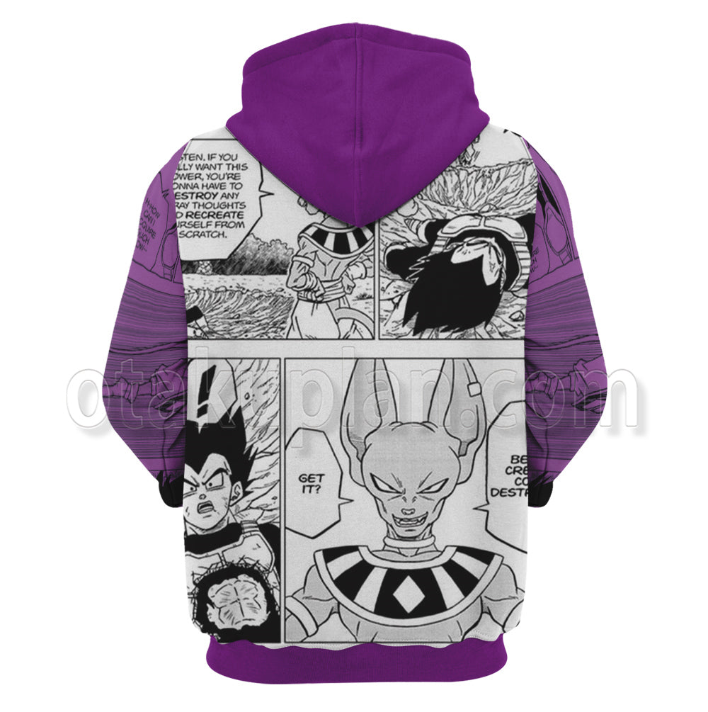 Beerus Dragon Ball Purple Hoodie