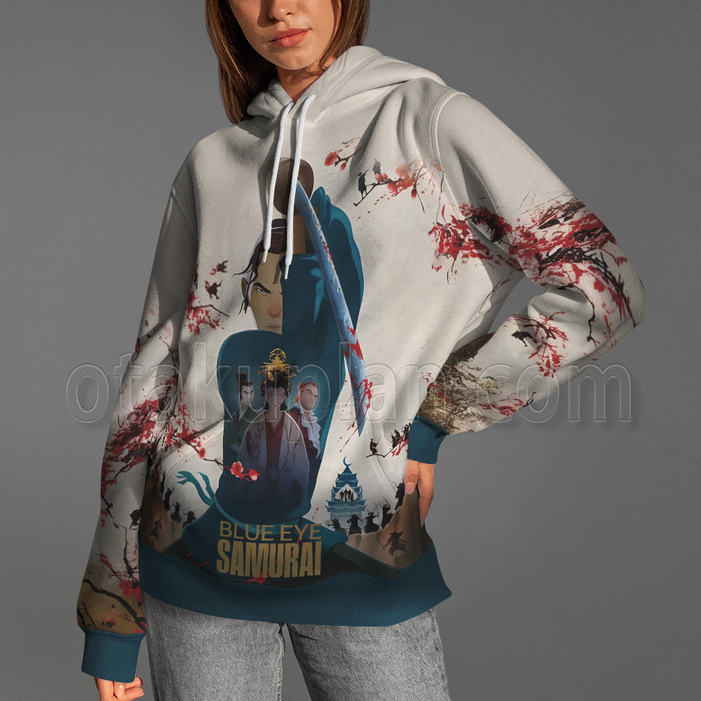 Blue Eye Samurai Battle Hoodie
