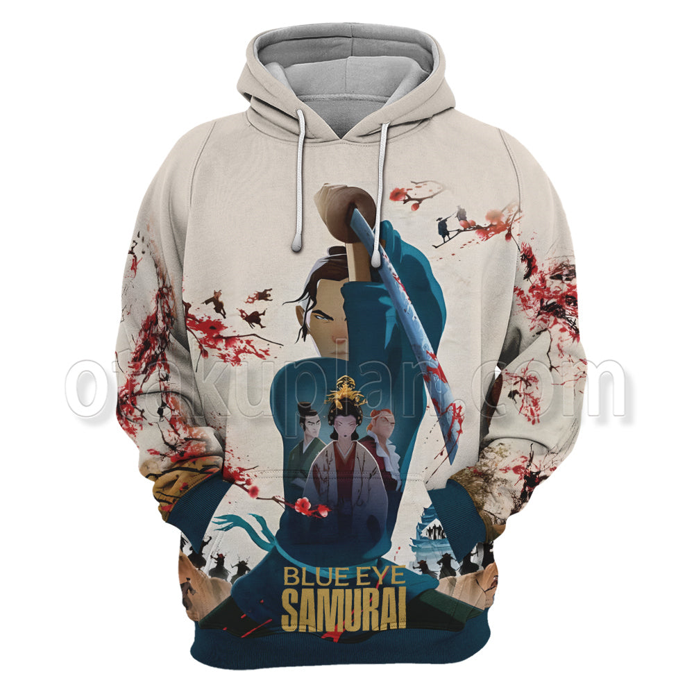 Blue Eye Samurai Battle Hoodie