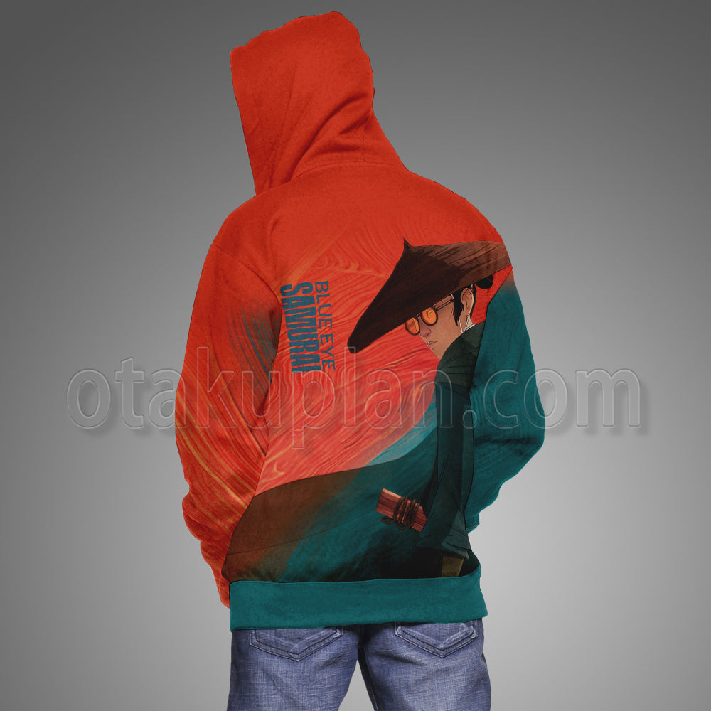 Blue Eye Samurai Oil Paint Hoodie