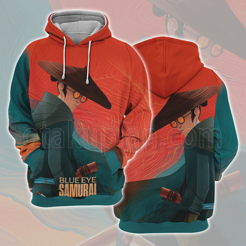 Blue Eye Samurai Oil Paint Hoodie