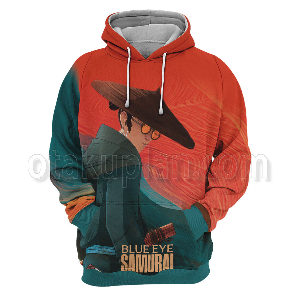 Blue Eye Samurai Oil Paint Hoodie