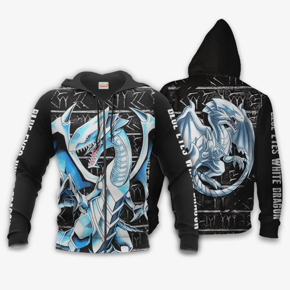 Blue Eyes White Dragon Yugioh Hoodie Shirt