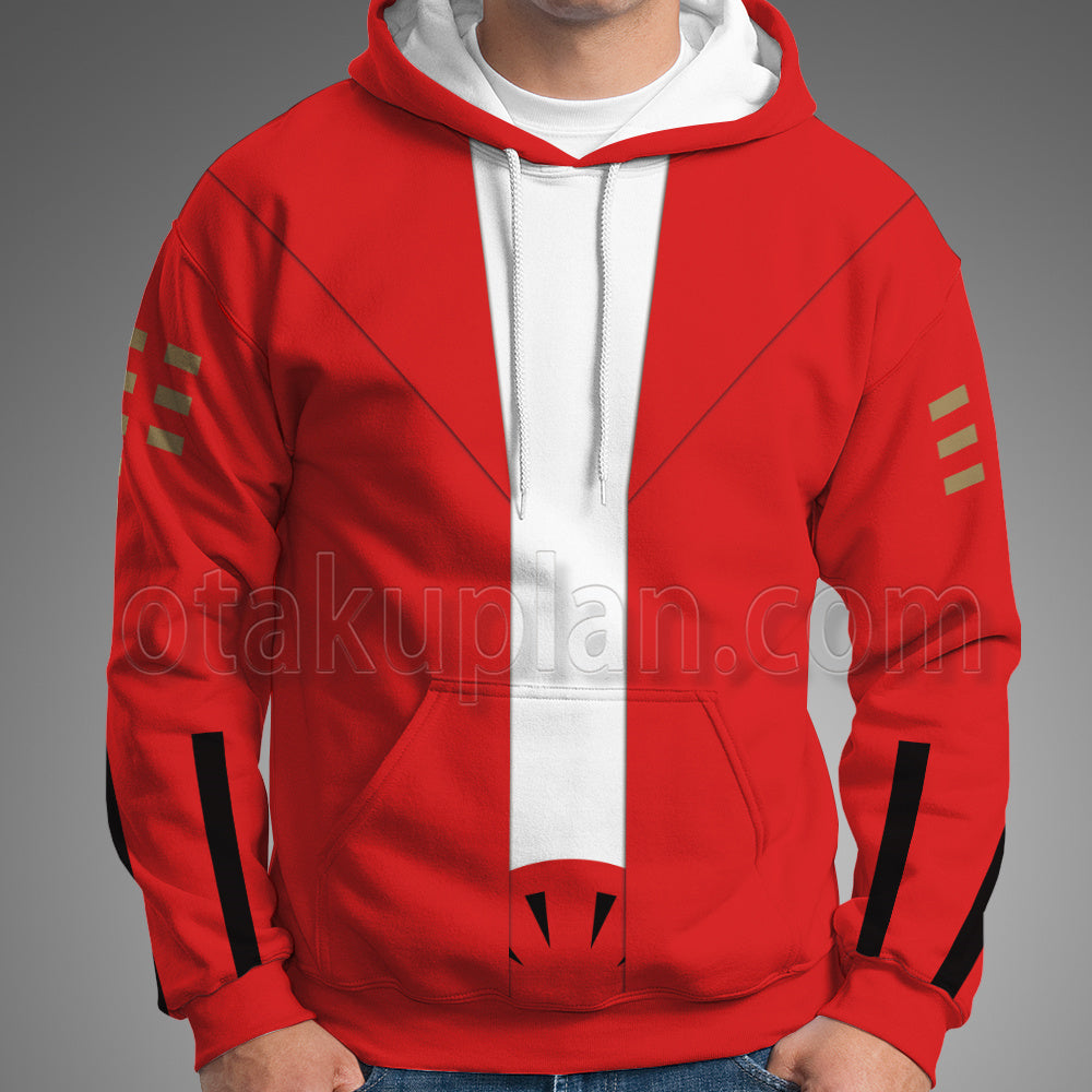 Devil Kings Sengoku Basara Yukimura Sanada Red Cosplay Hoodie