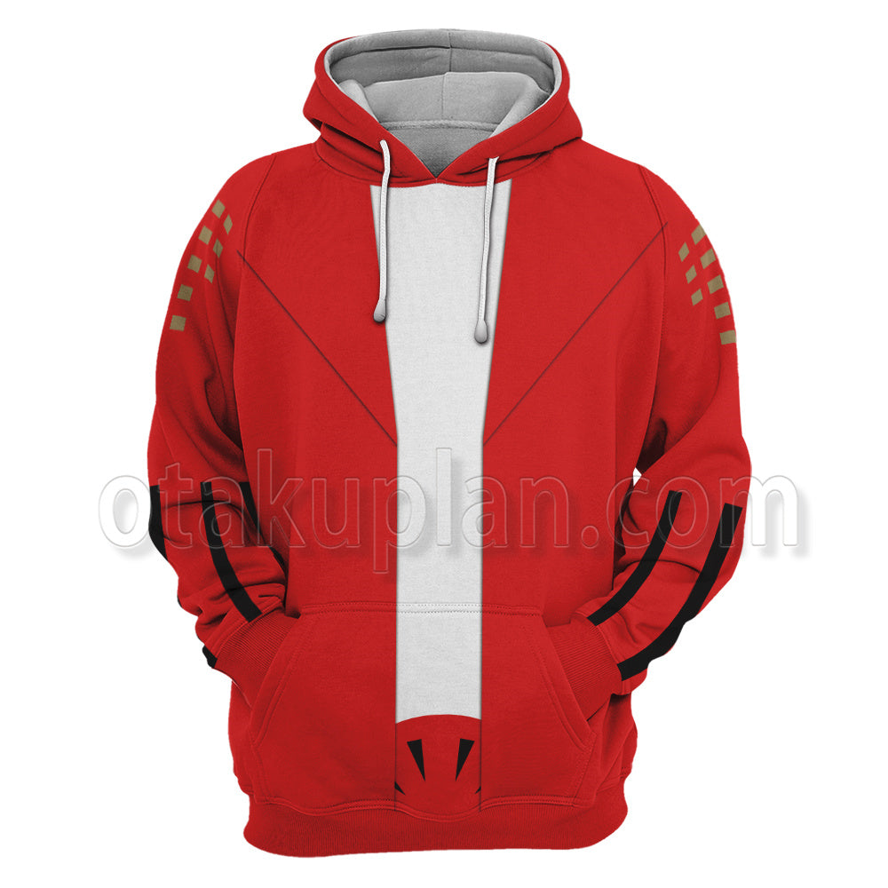 Devil Kings Sengoku Basara Yukimura Sanada Red Cosplay Hoodie