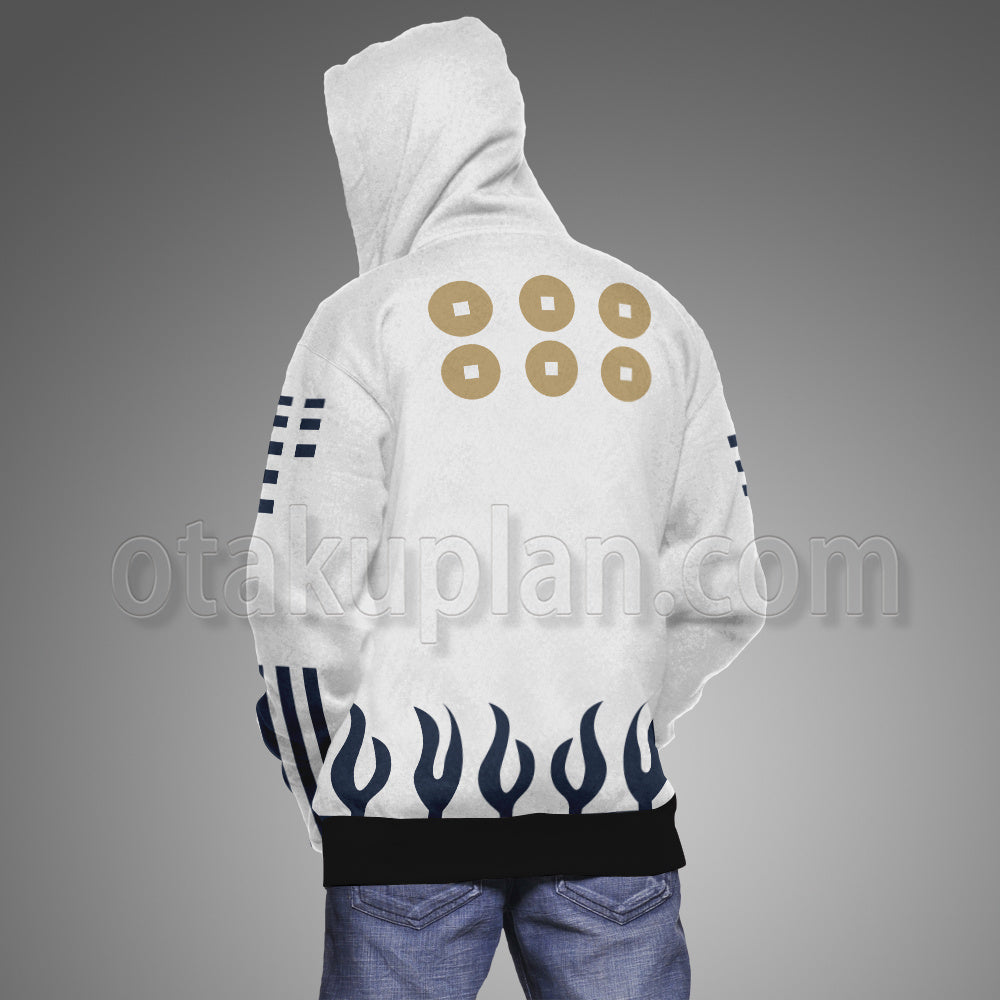 Devil Kings Sengoku Basara Yukimura Sanada White Cosplay Hoodie