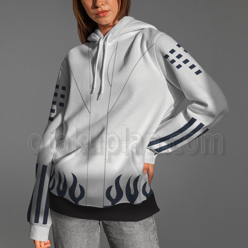 Devil Kings Sengoku Basara Yukimura Sanada White Cosplay Hoodie