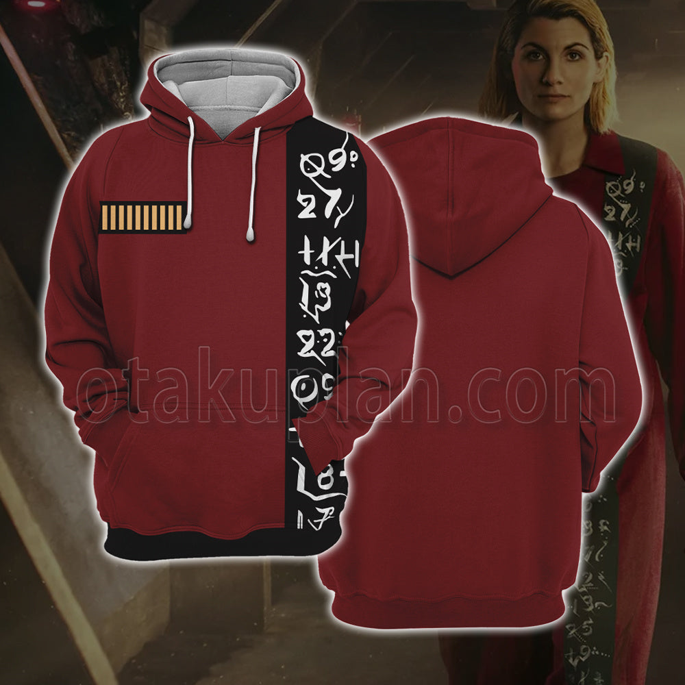 Doctor Who Season 13 Jodie Whittaker Red Cosplay Hoodie