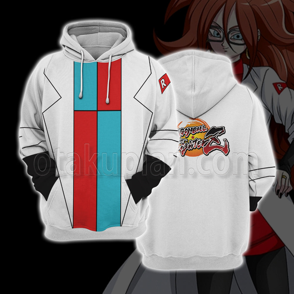 Dragon Ball Fighterz Android 21 Cosplay Hoodie