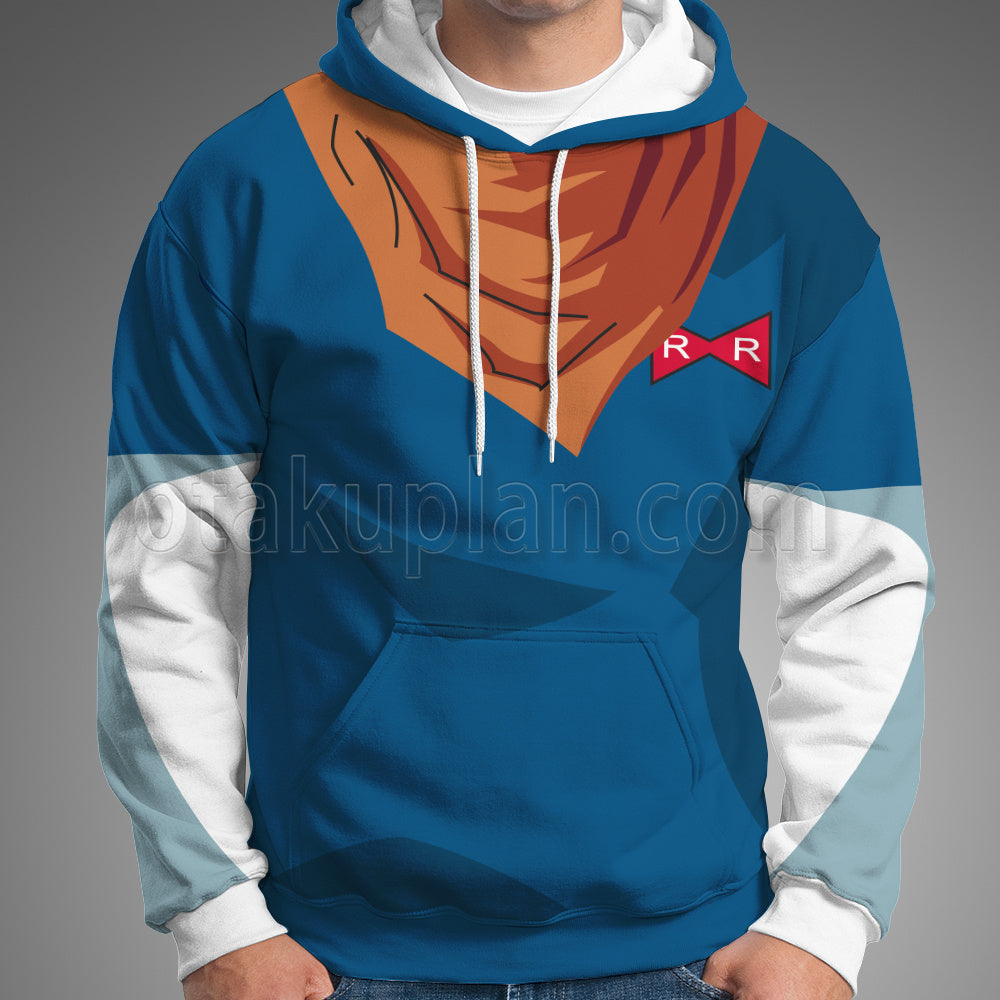 Dragon Ball Super Android 17 Blue Cosplay Hoodie