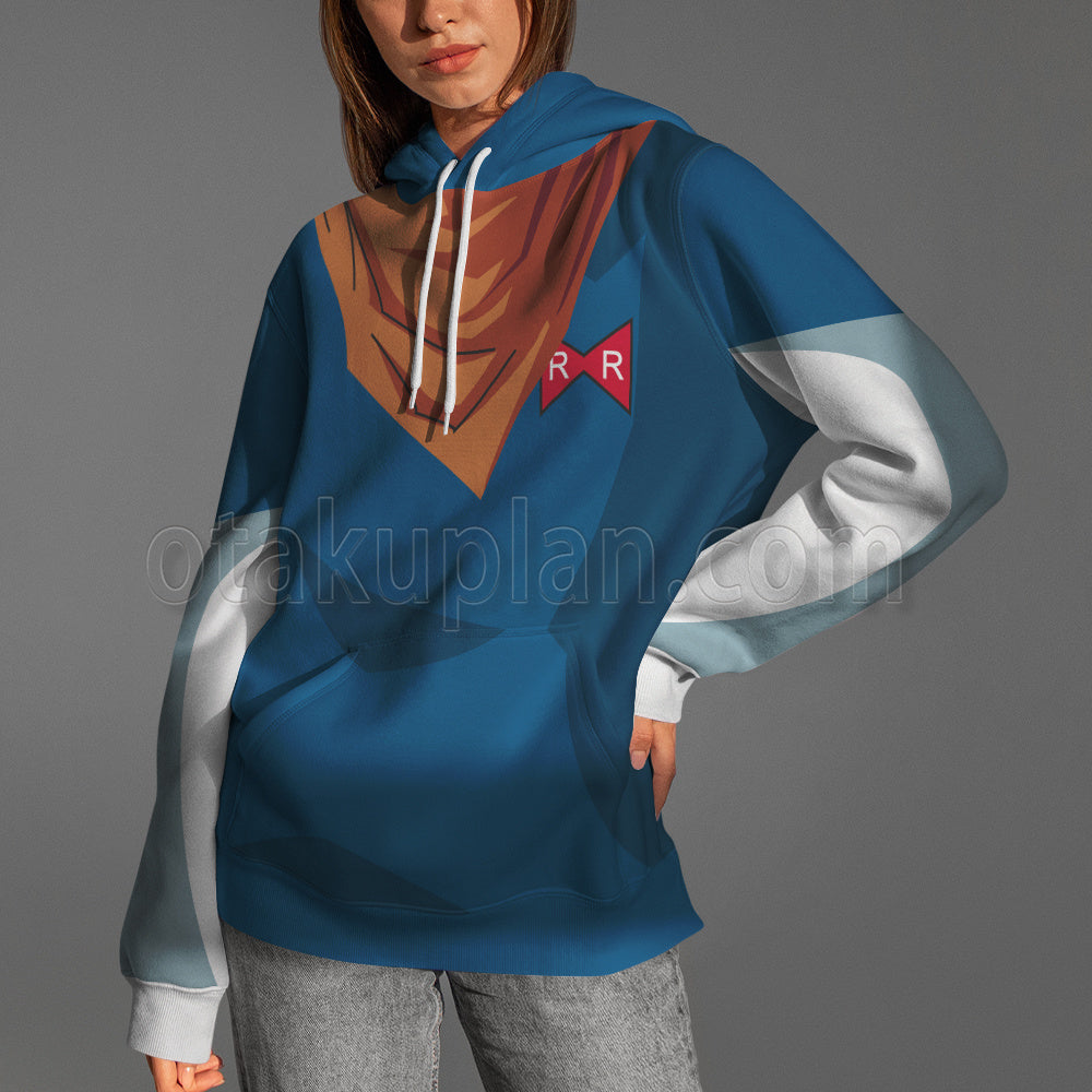 Dragon Ball Super Android 17 Blue Cosplay Hoodie