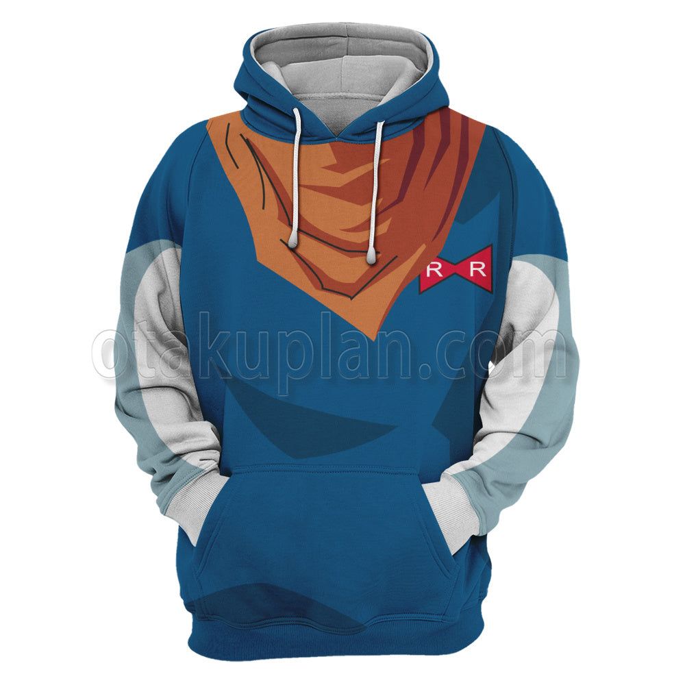 Dragon Ball Super Android 17 Blue Cosplay Hoodie