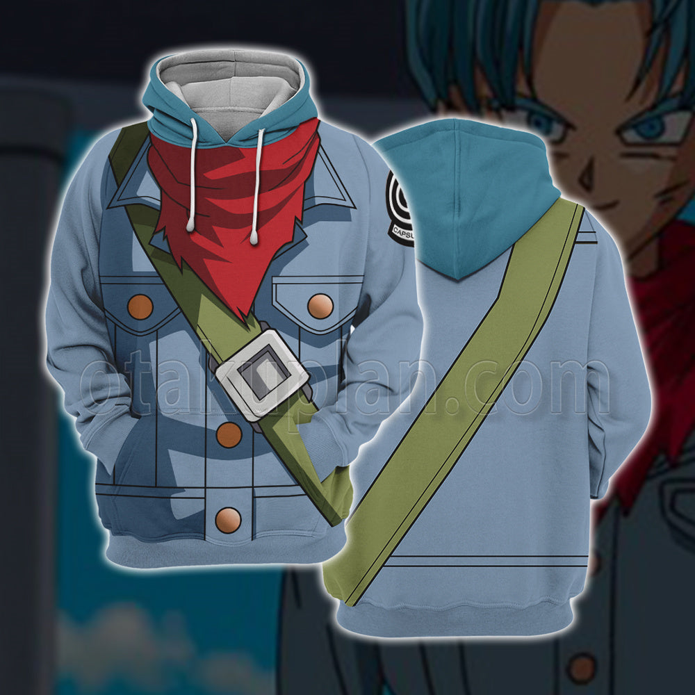 Dragon Ball Super Future Trunks 2 Blue Cosplay Hoodie