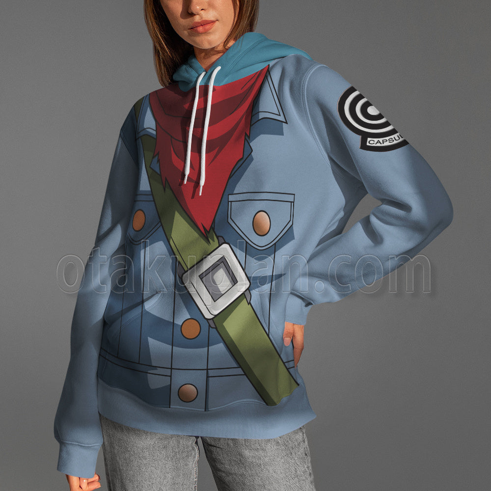 Dragon Ball Super Future Trunks 2 Blue Cosplay Hoodie
