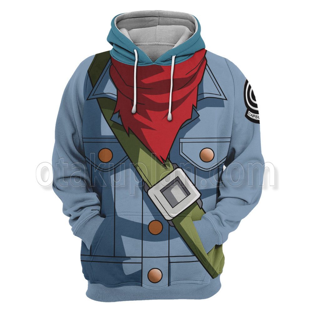 Dragon Ball Super Future Trunks 2 Blue Cosplay Hoodie