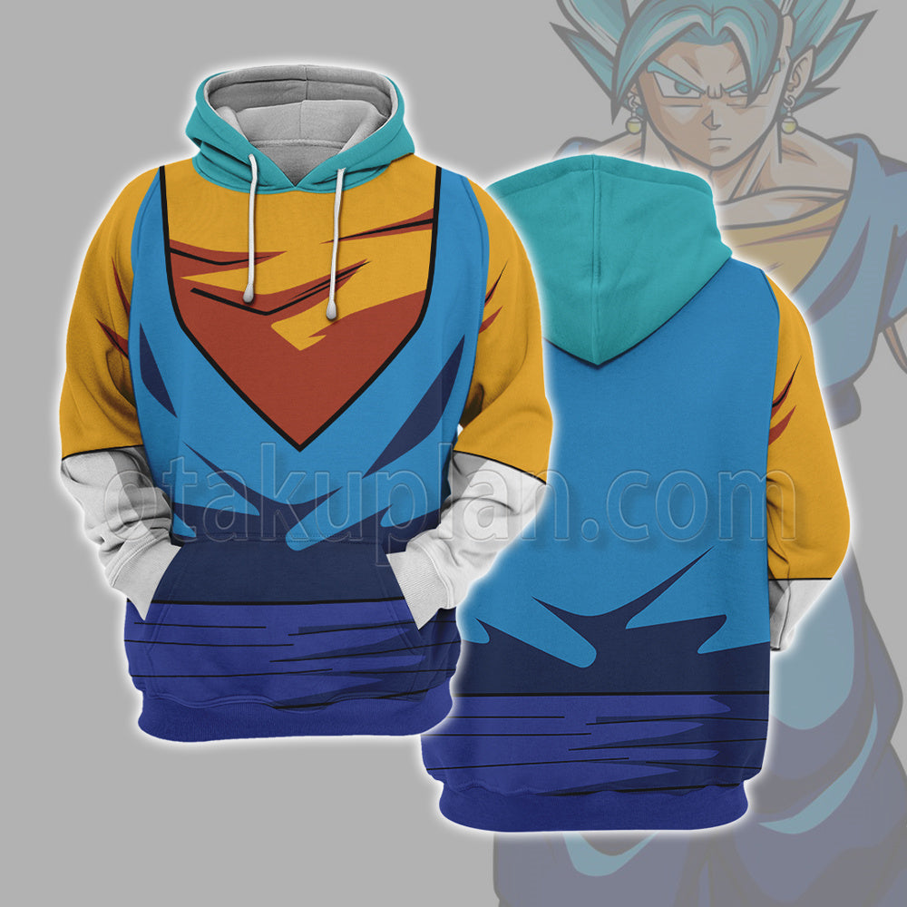 Dragon Ball Super Vegetto Ssgss Blue Cosplay Hoodie