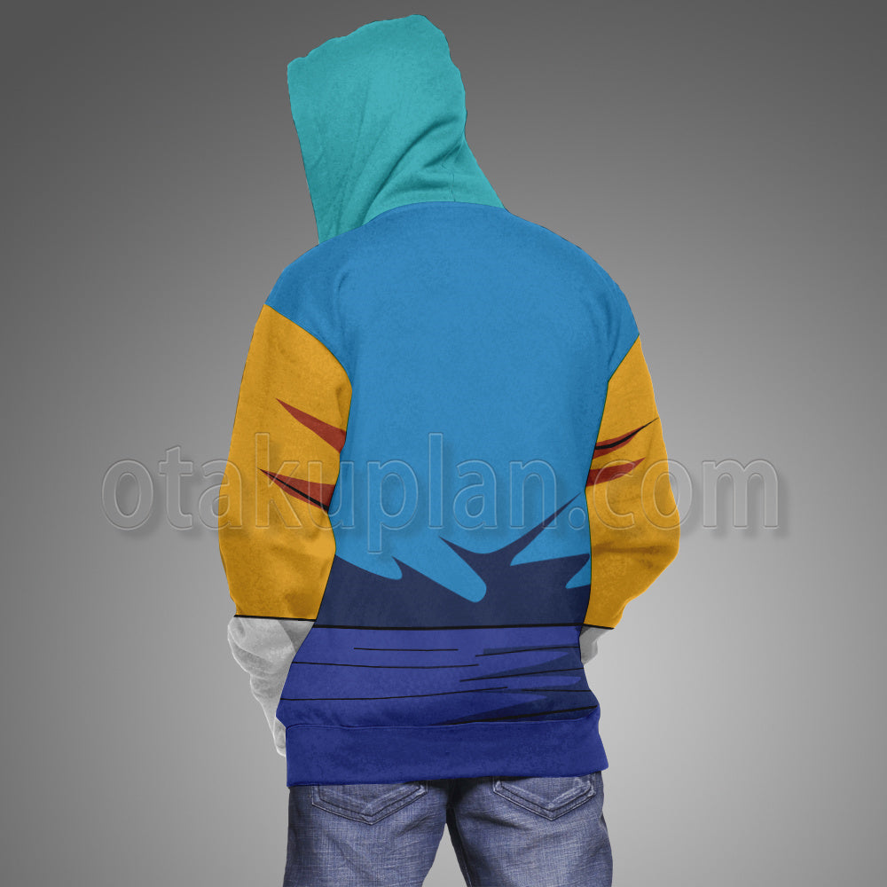 Dragon Ball Super Vegetto Ssgss Blue Cosplay Hoodie