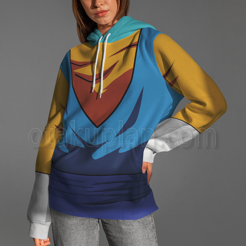 Dragon Ball Super Vegetto Ssgss Blue Cosplay Hoodie