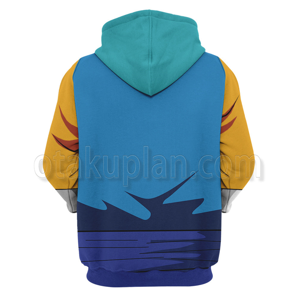 Dragon Ball Super Vegetto Ssgss Blue Cosplay Hoodie