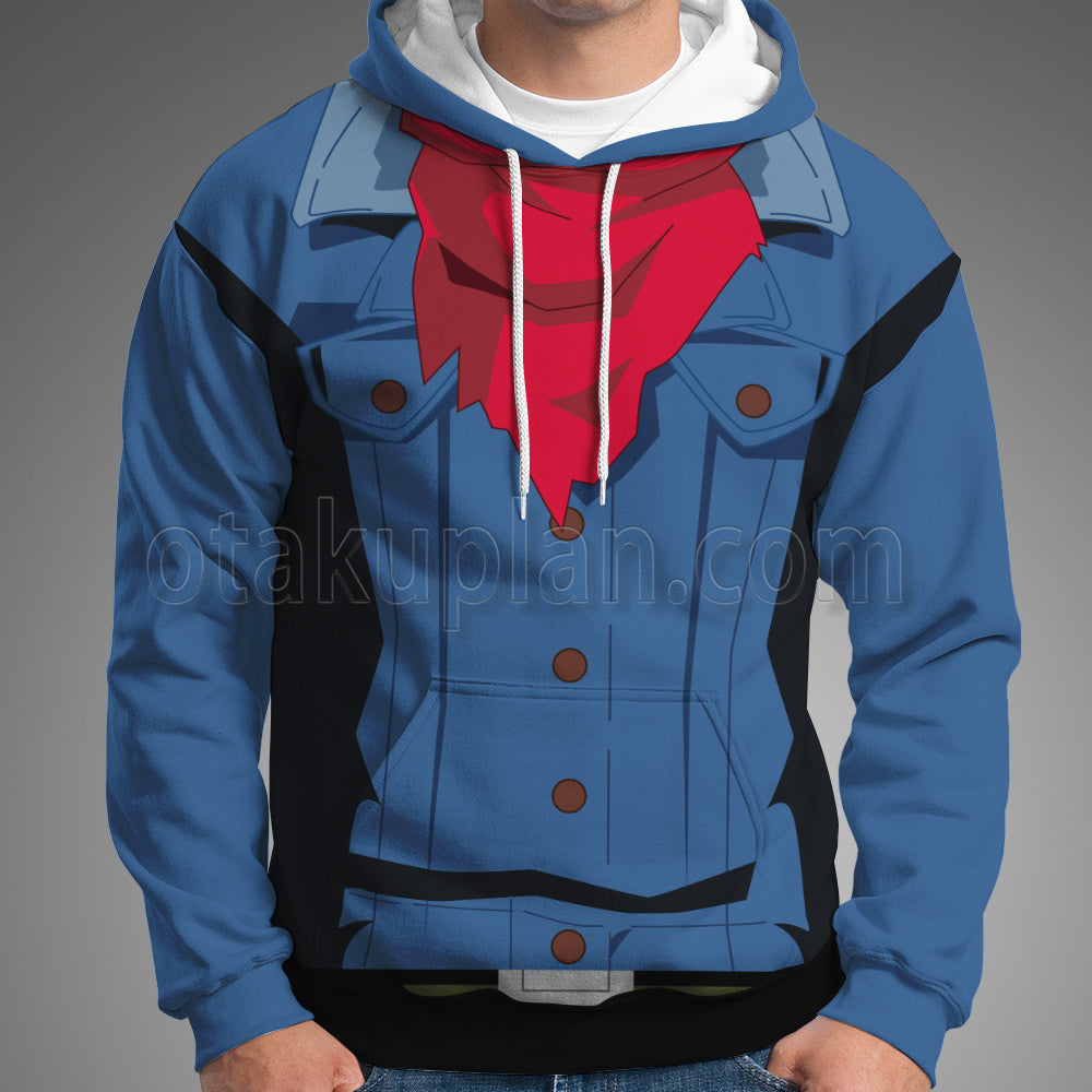 Dragon Ball Z Future Trunks Blue Cosplay Hoodie