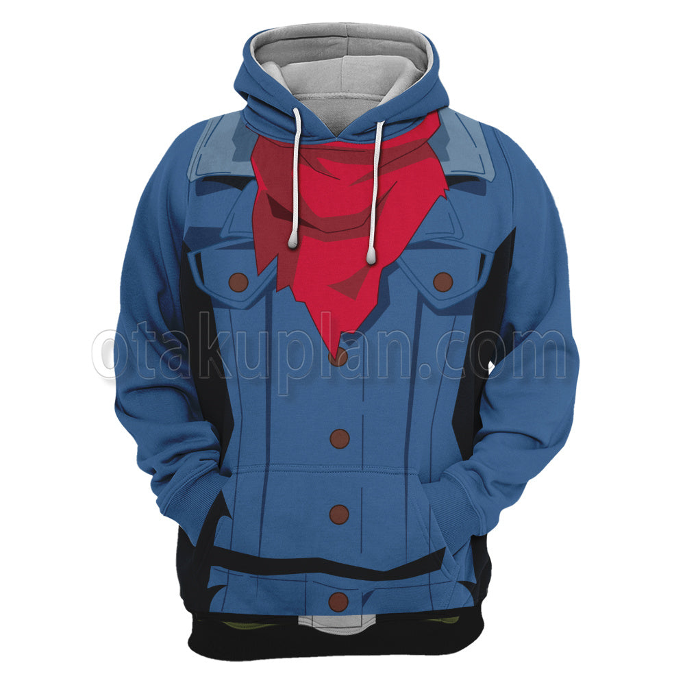 Dragon Ball Z Future Trunks Blue Cosplay Hoodie