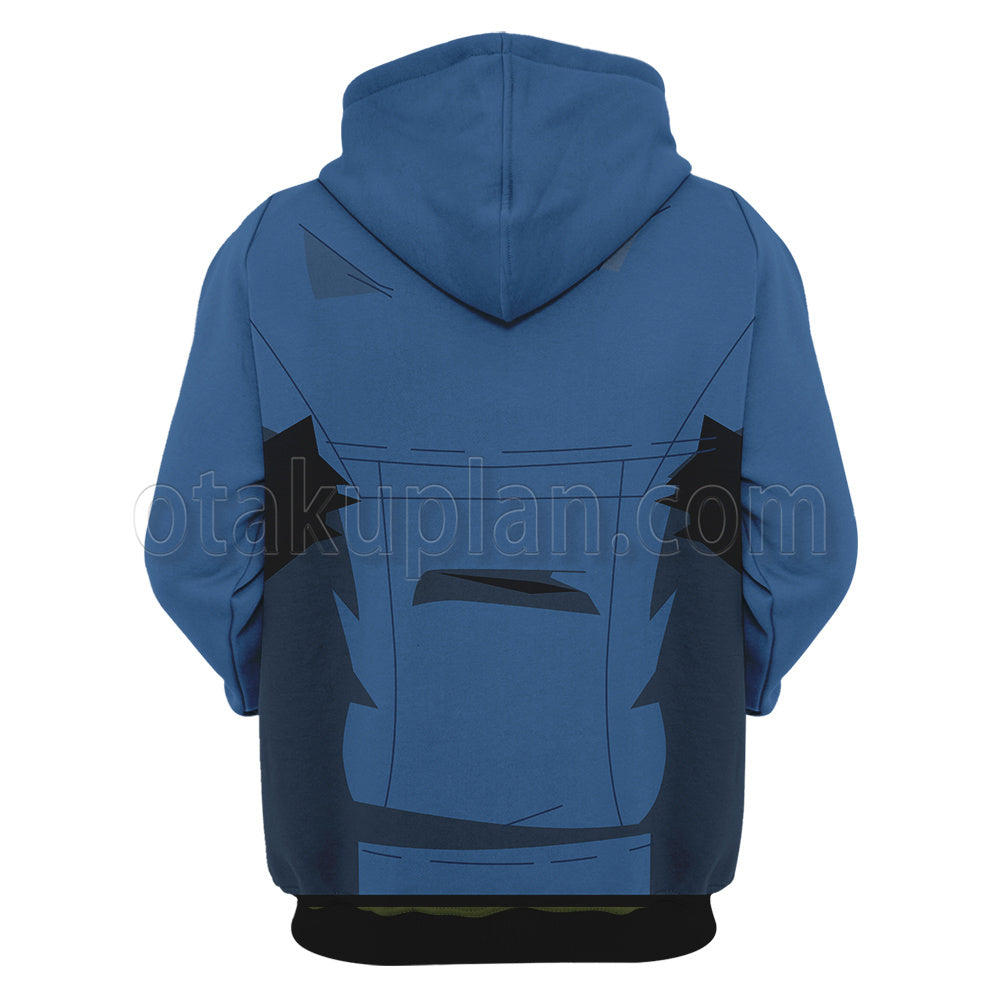 Dragon Ball Z Future Trunks Blue Cosplay Hoodie