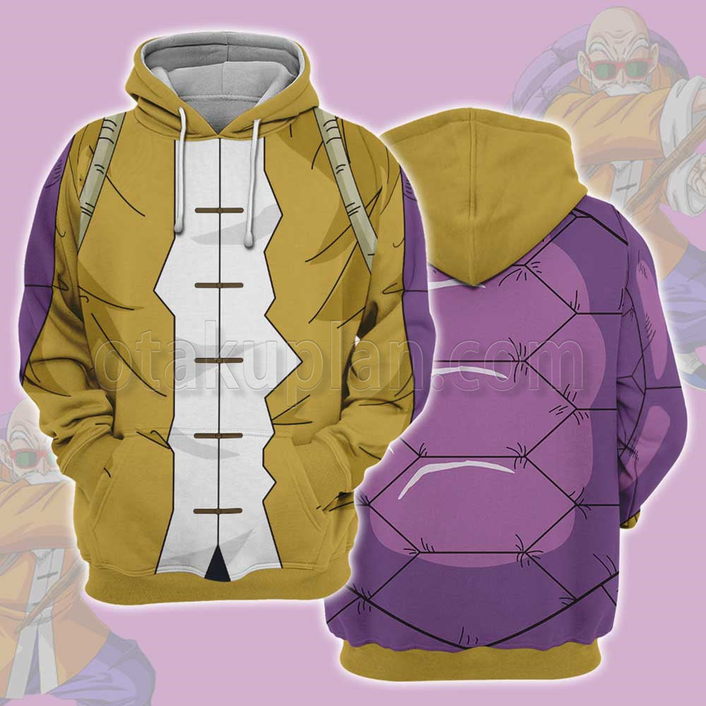Dragon Ball Z Master Roshi Purple Cosplay Hoodie