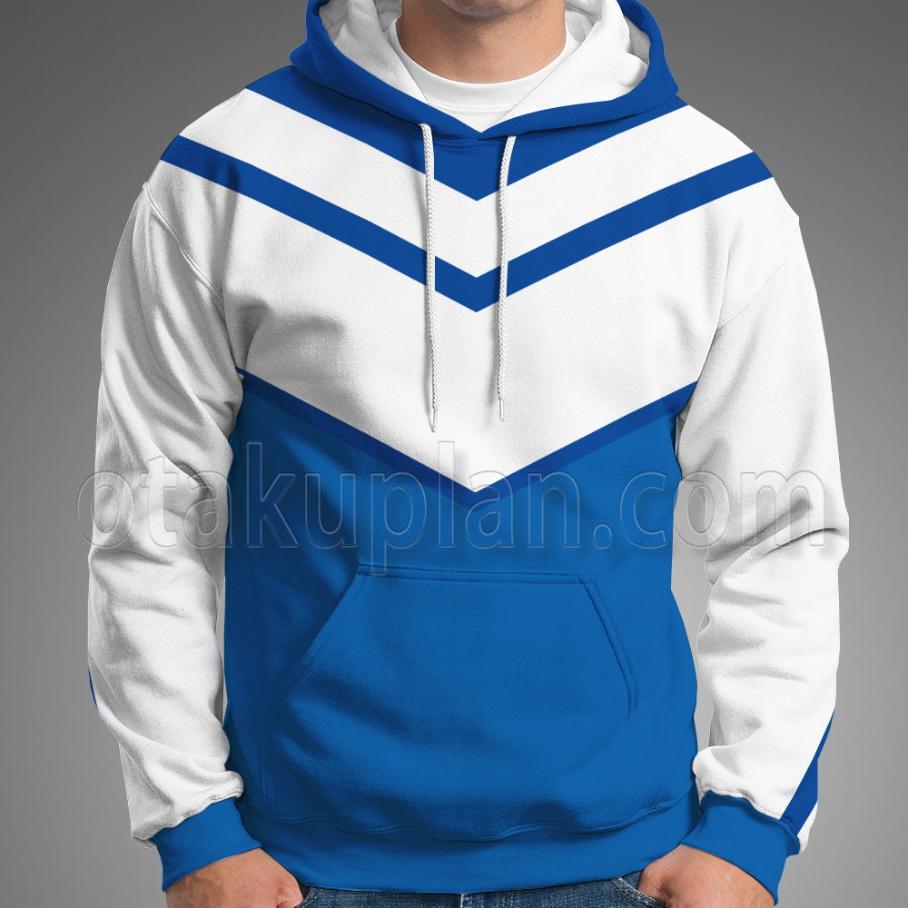 GO Blue And White Color Trainer Uniform Cosplay Hoodie