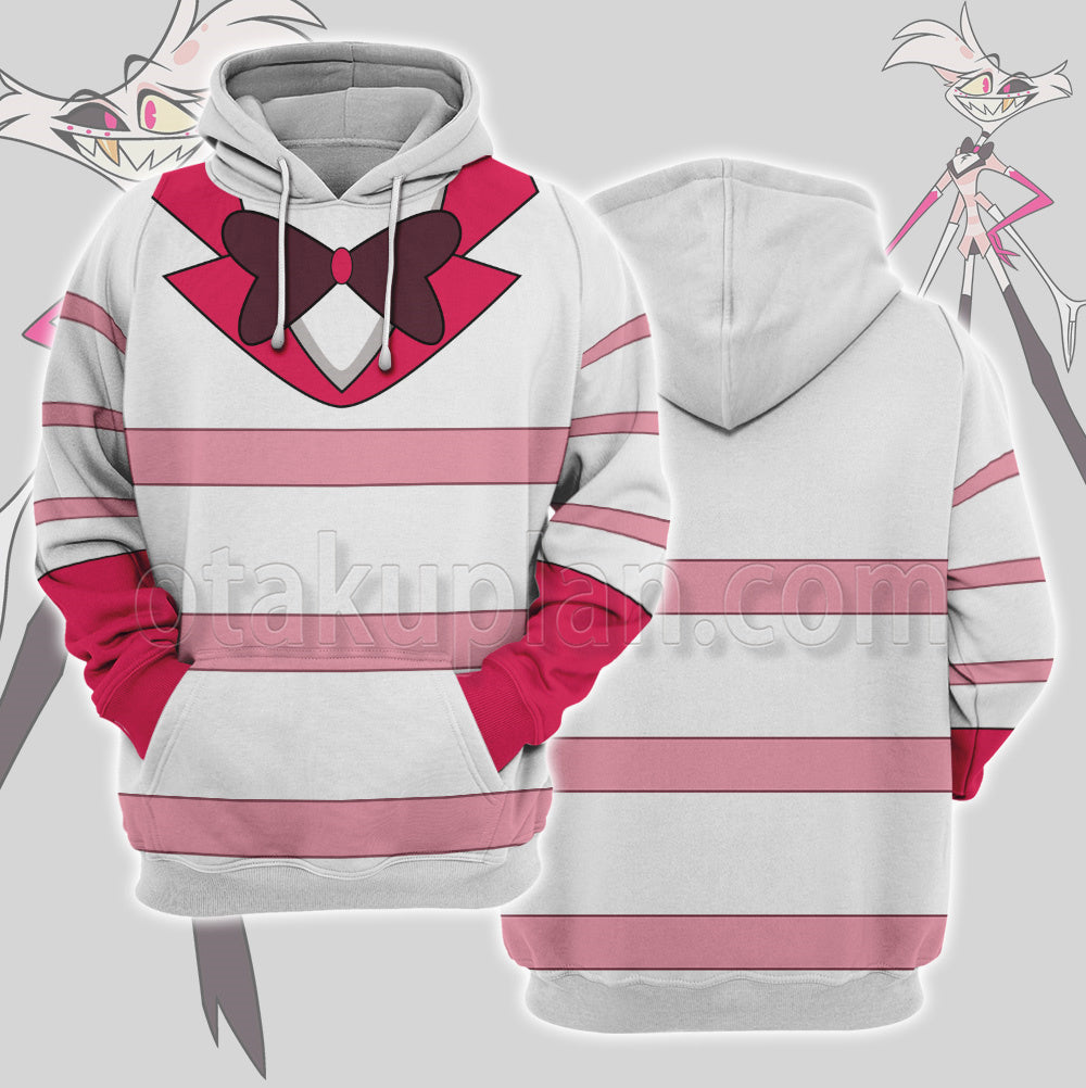 Hazbin Hotel Angel Dust Pink Cosplay Hoodie