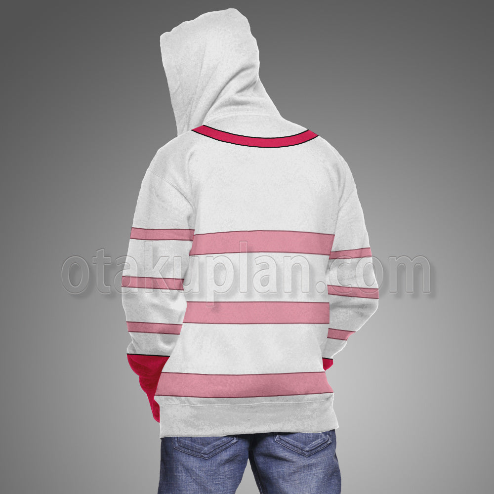 Hazbin Hotel Angel Dust Pink Cosplay Hoodie