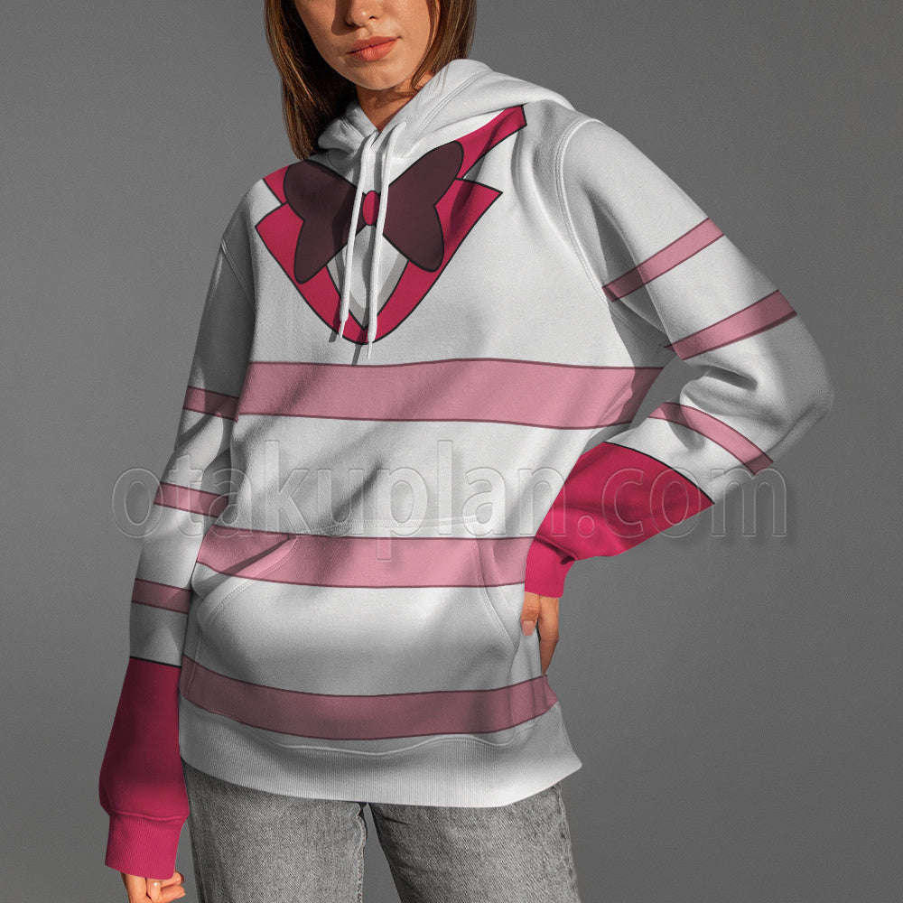 Hazbin Hotel Angel Dust Pink Cosplay Hoodie