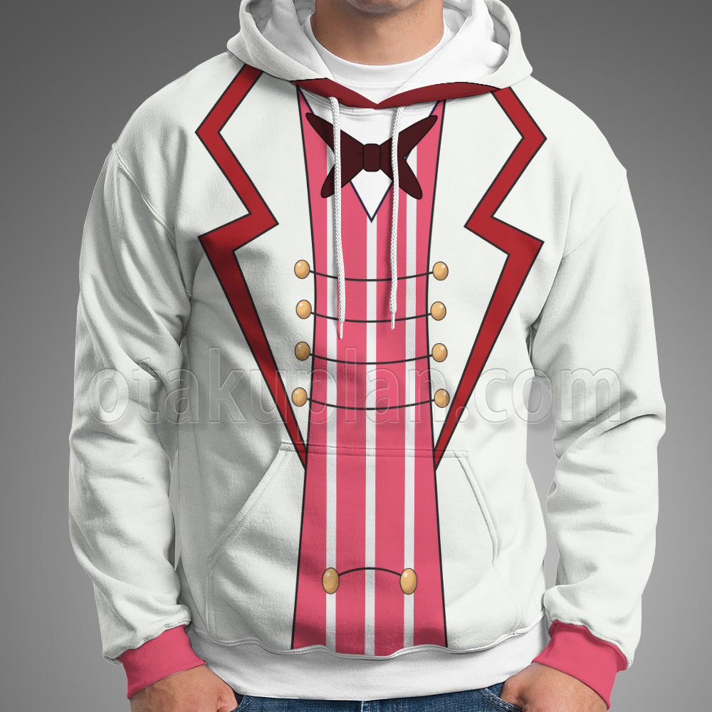 Hazbin Hotel Lucifer Morningstar White Cosplay Hoodie