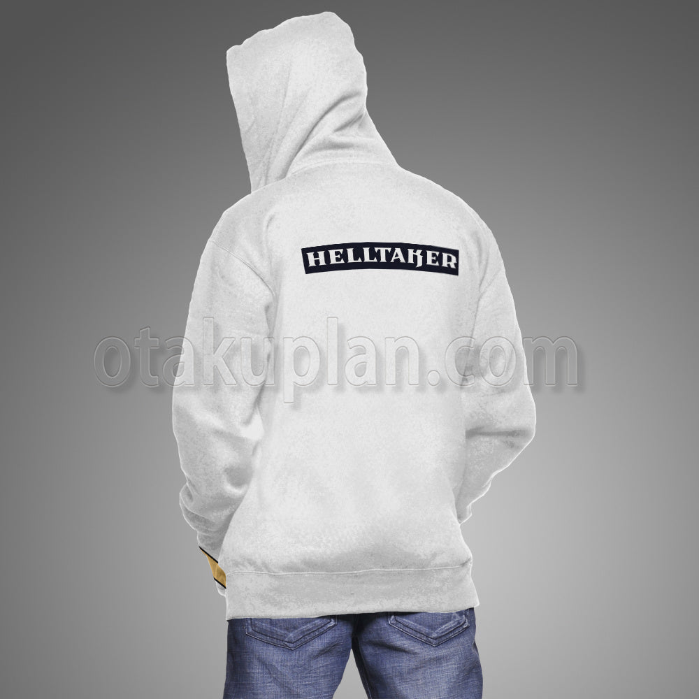 Helltaker Azazel White Uniform Cosplay Hoodie