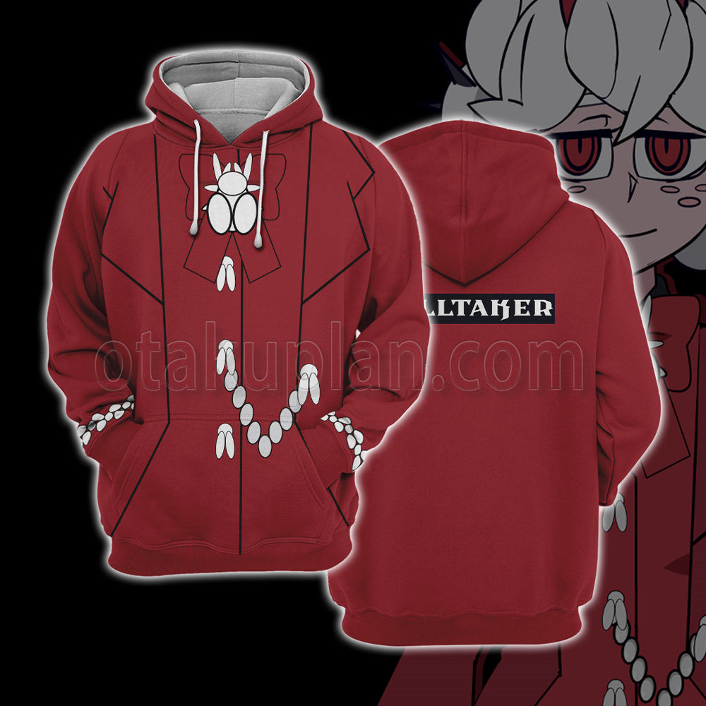 Helltaker Beelzebub White Uniform Cosplay Hoodie