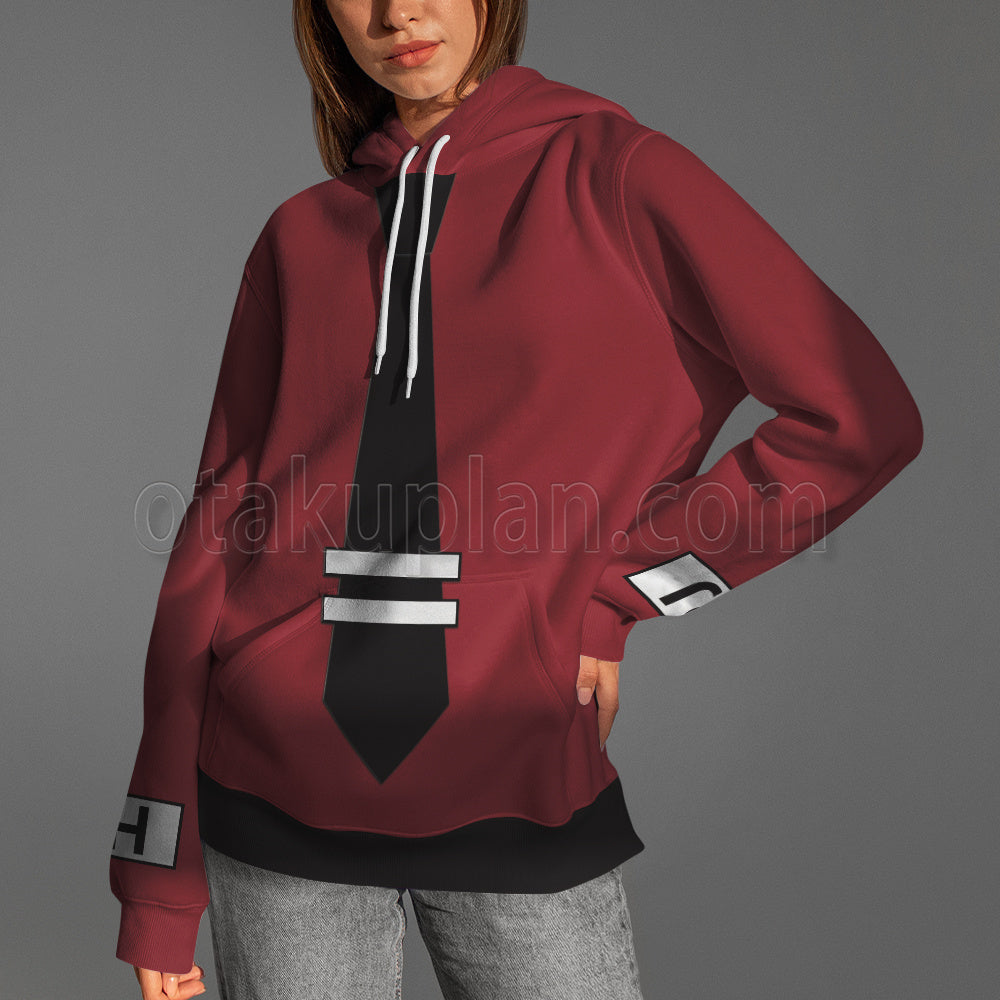 Helltaker Justice Red Cosplay Hoodie