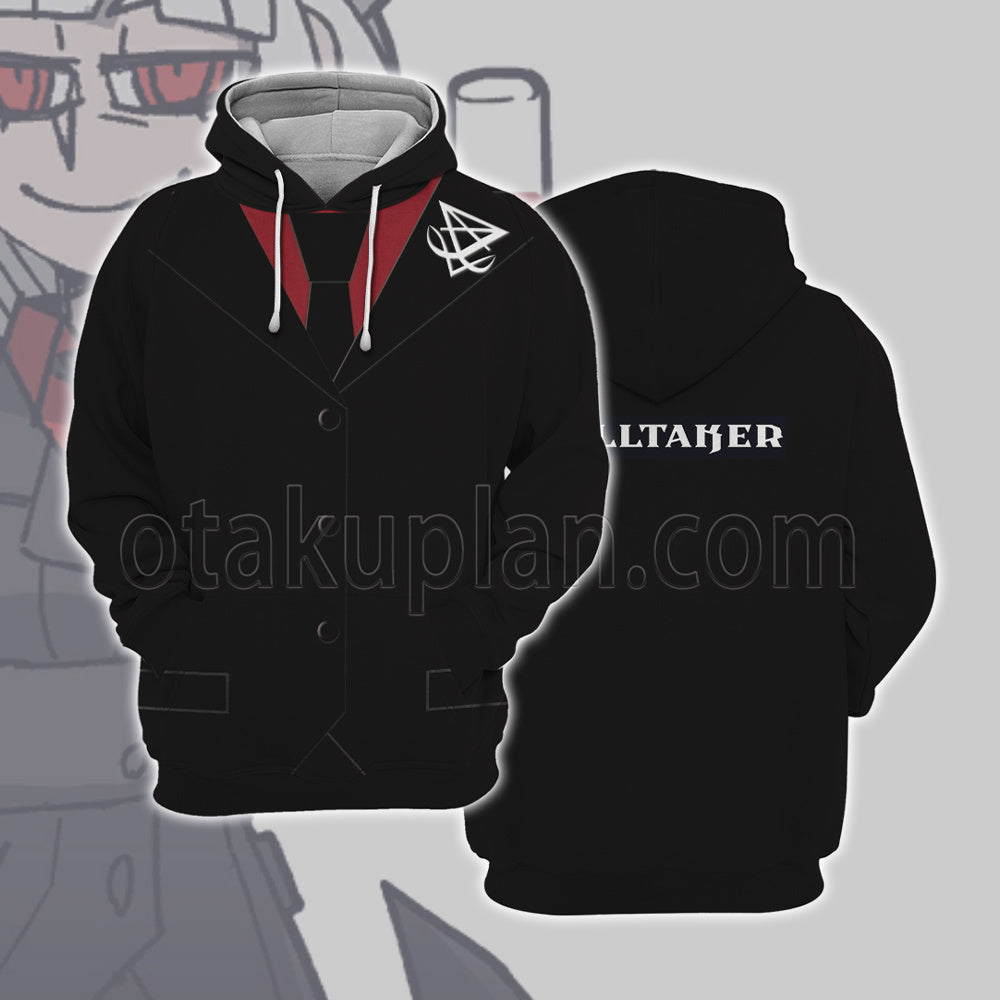 Helltaker Lucifer Red Cosplay Hoodie