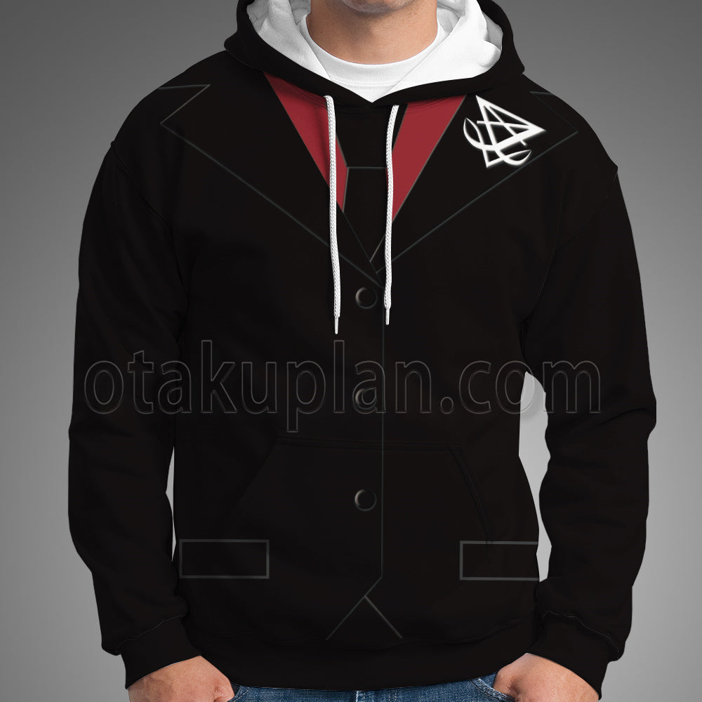 Helltaker Lucifer Red Cosplay Hoodie