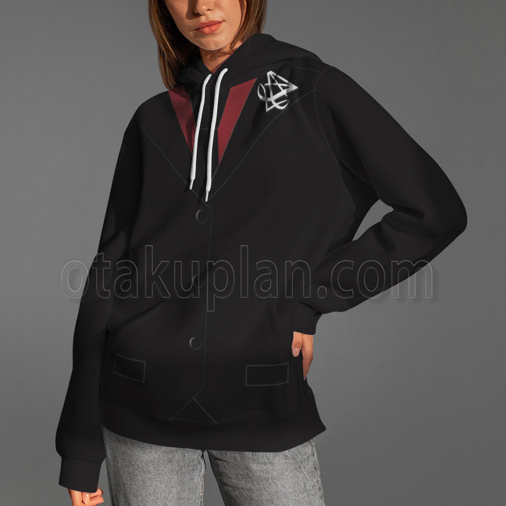 Helltaker Lucifer Red Cosplay Hoodie