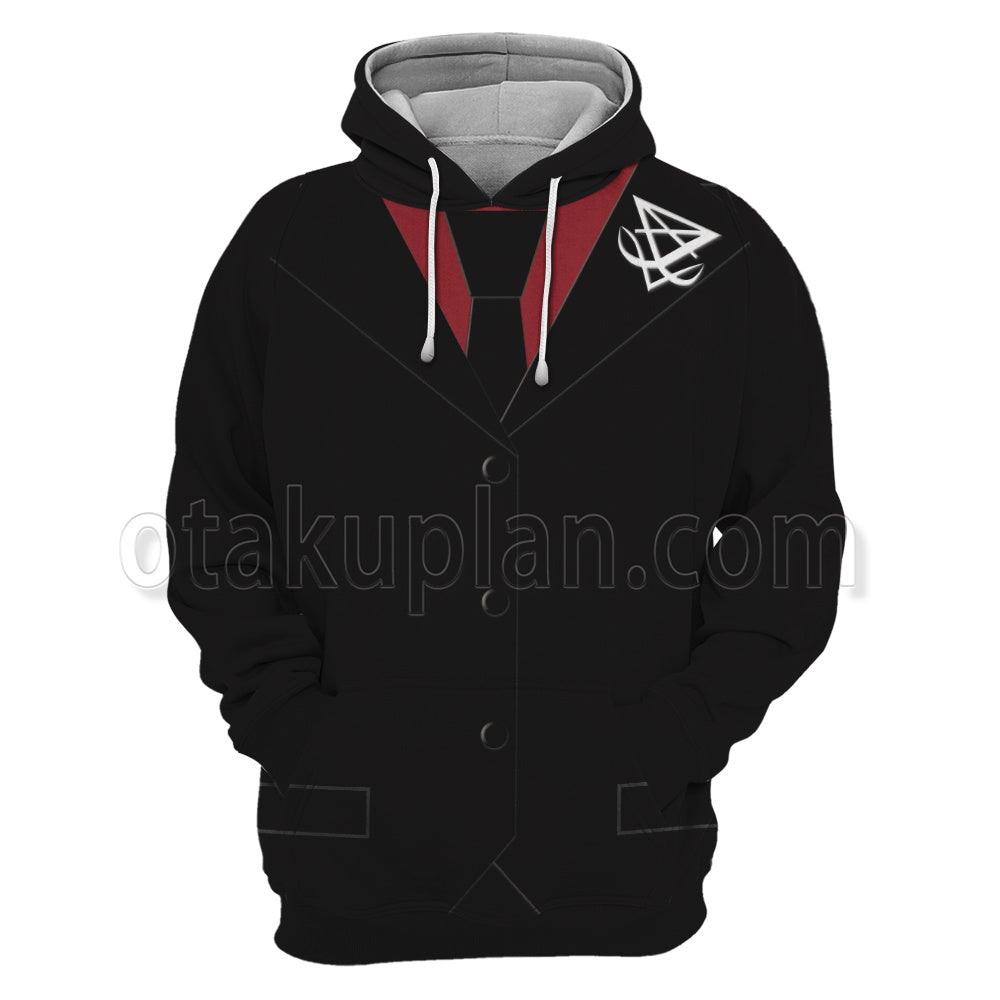 Helltaker Lucifer Red Cosplay Hoodie