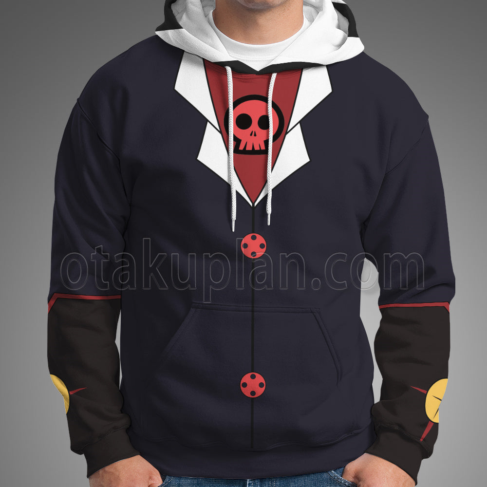 Helluva Boss Blitzo Deep Blue Cosplay Hoodie