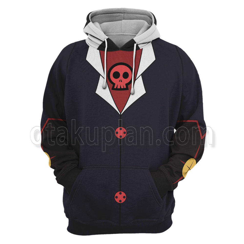 Helluva Boss Blitzo Deep Blue Cosplay Hoodie