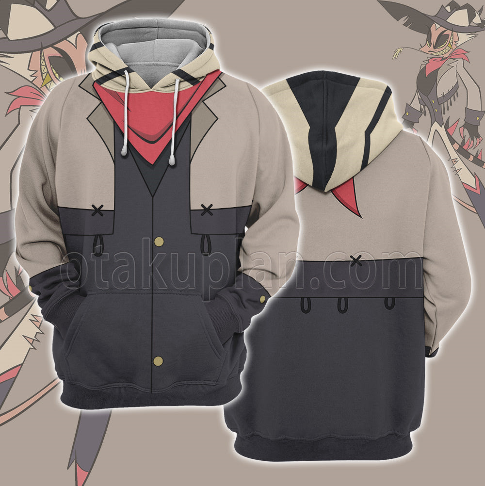 Helluva Boss Striker Grey Cosplay Hoodie