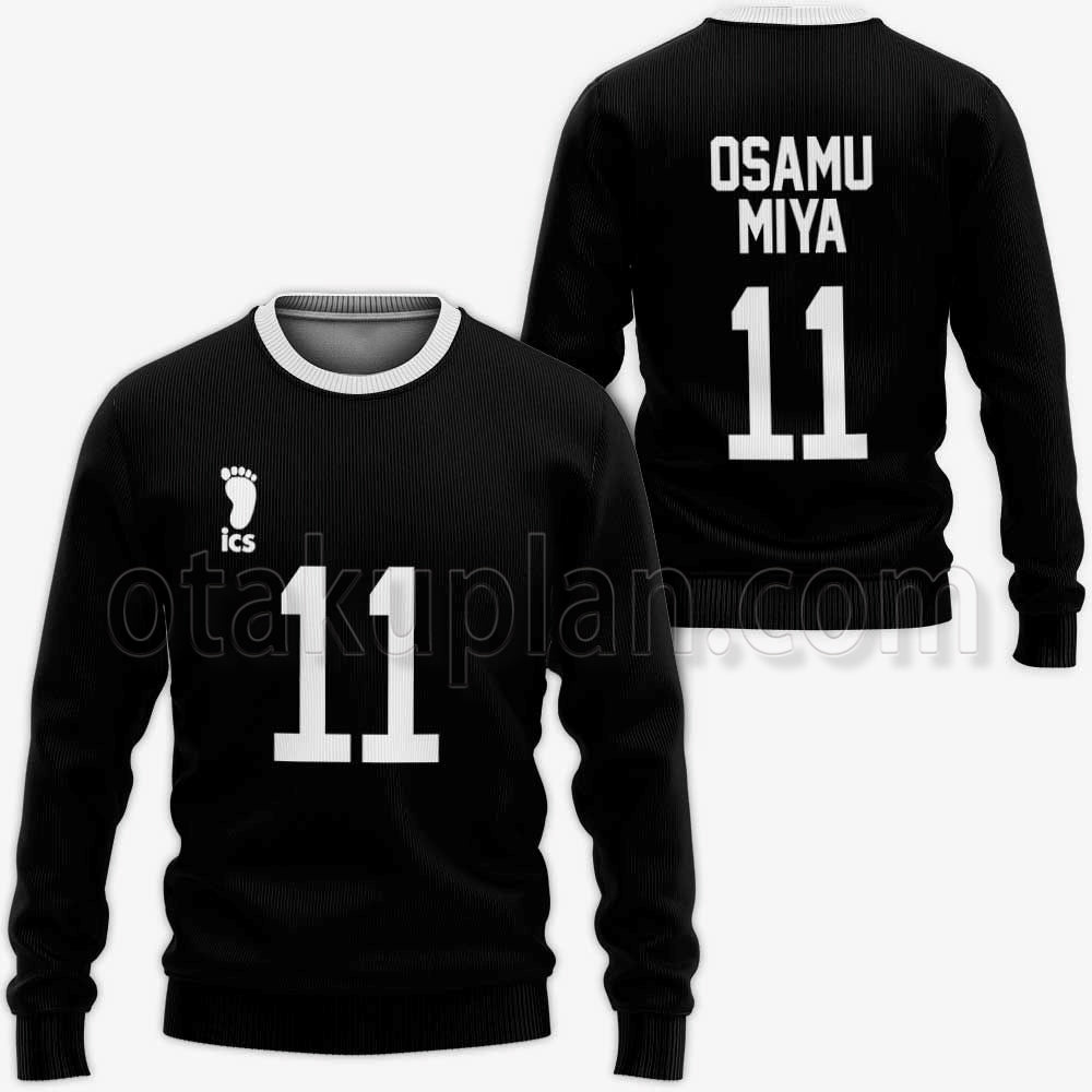 Inarizaki Osamu Miya Hoodie Uniform Number 11 Anime